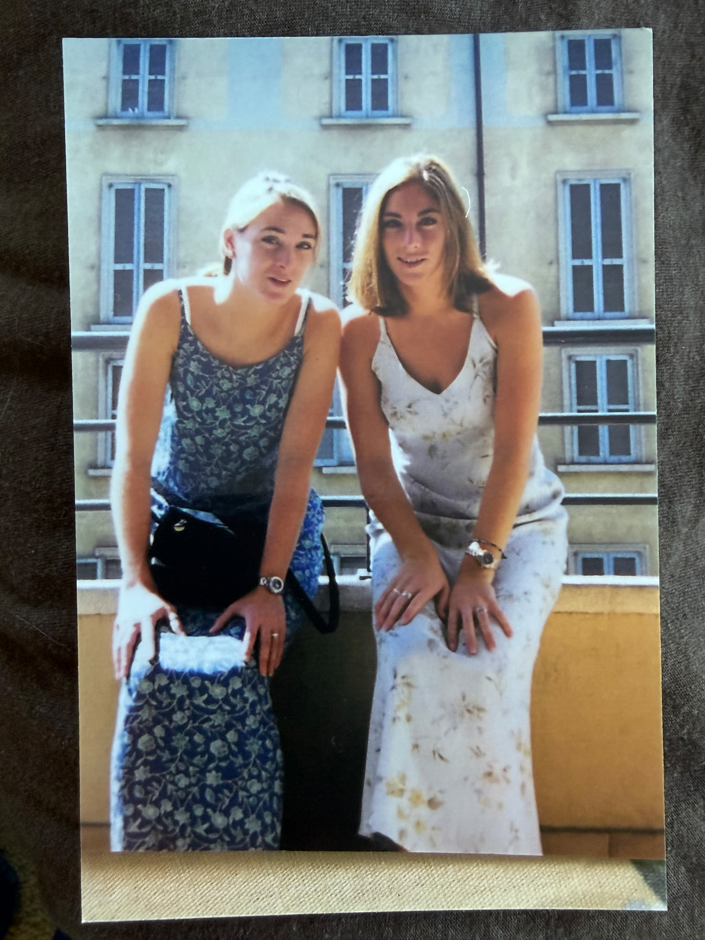 Balcony, slip dresses